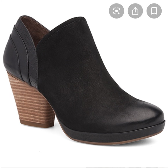 Dansko Shoes - Dansko Marcia black heeled bootie size 10